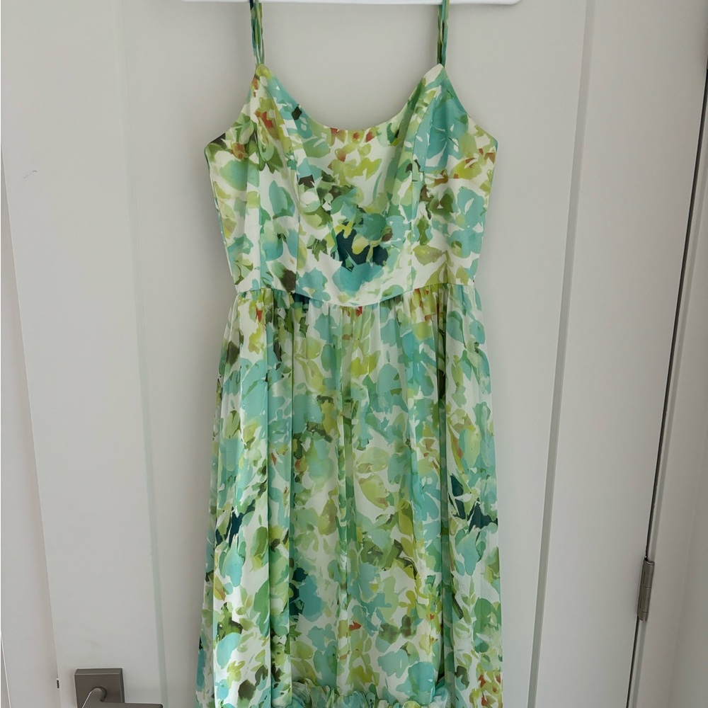Dress the Population green dress